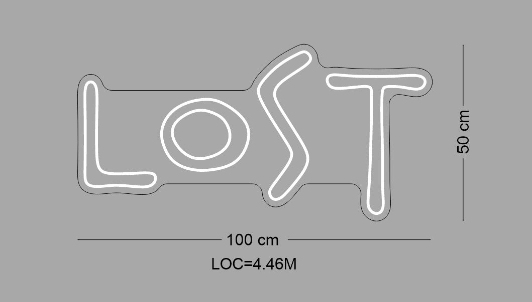 Custom Neon Sign "Lost"