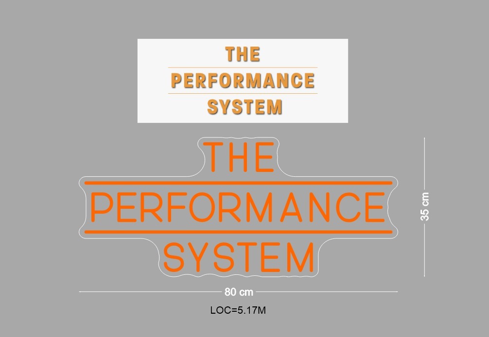 Custom Neon Sign The Performance System