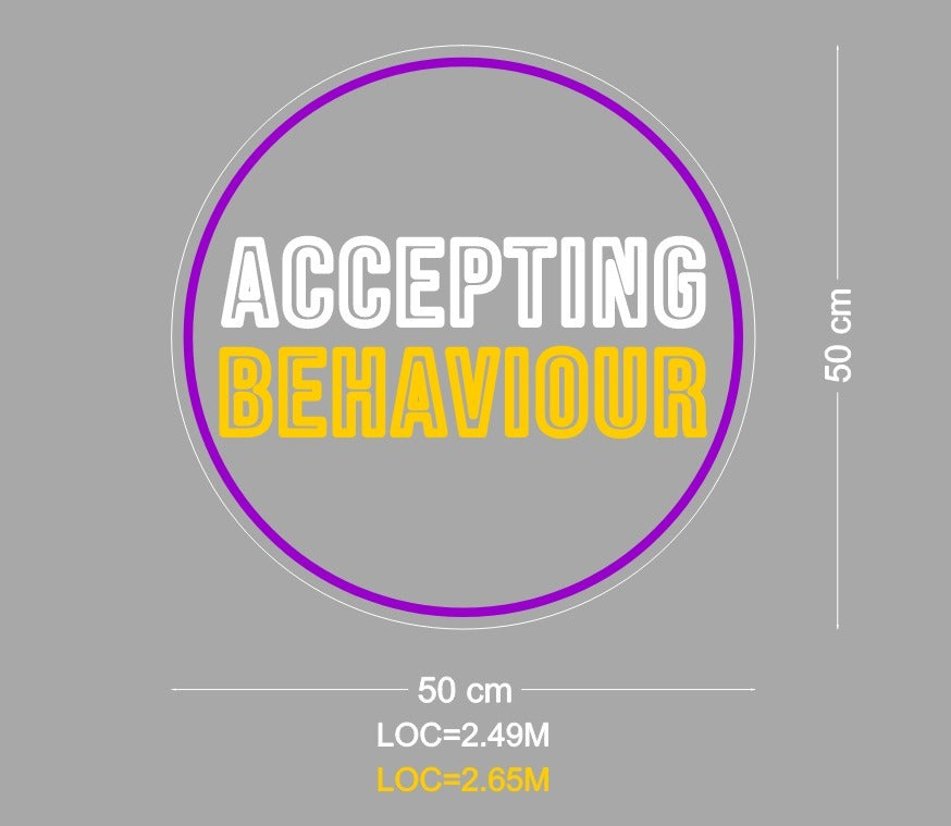 Custom Neon Sign Accepting Behaviour