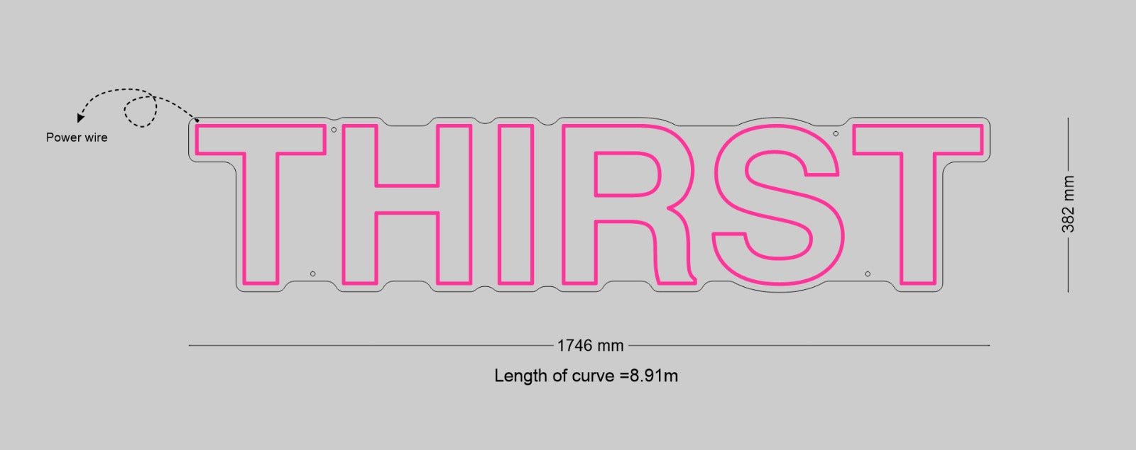 Custom Sign: THIRST