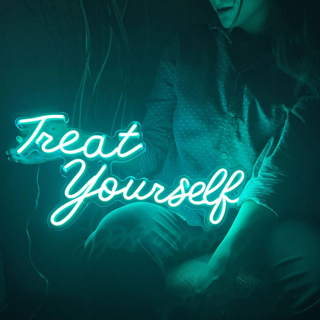 TREAT YOURSELF NEON SIGN FOR HOME