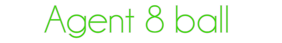 Custom Neon: Agent 8 ball