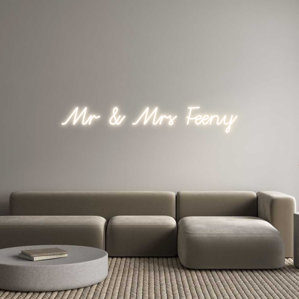 Custom Neon: Mr & Mrs Feeny