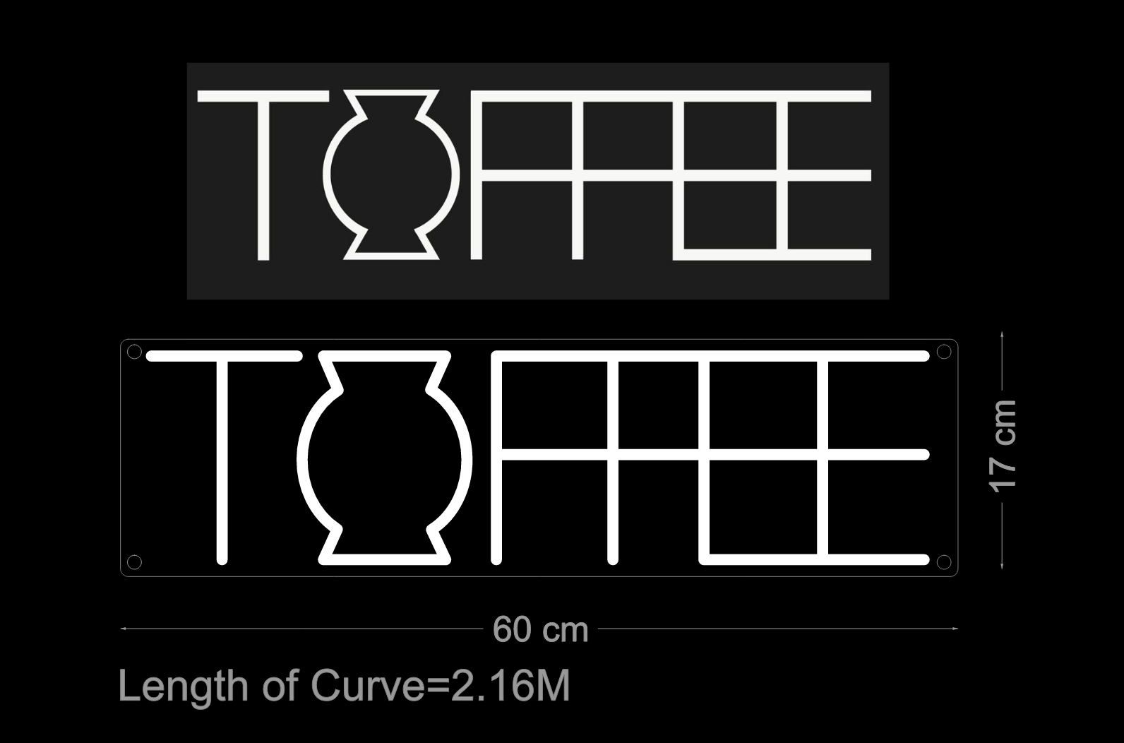 Custom Neon: TOFFEE