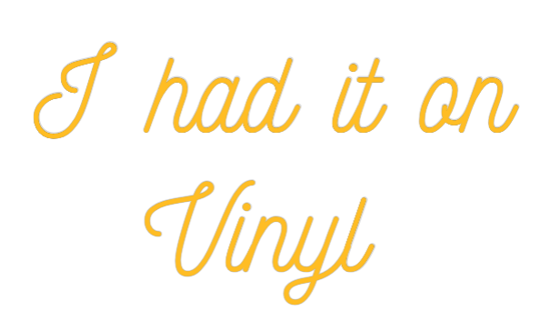 Custom Neon: I had it on
...