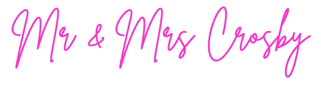 Custom Neon: Mr & Mrs Crosby