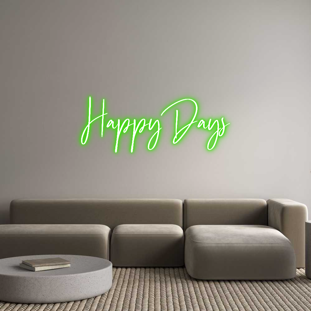 Custom Neon: Happy Days