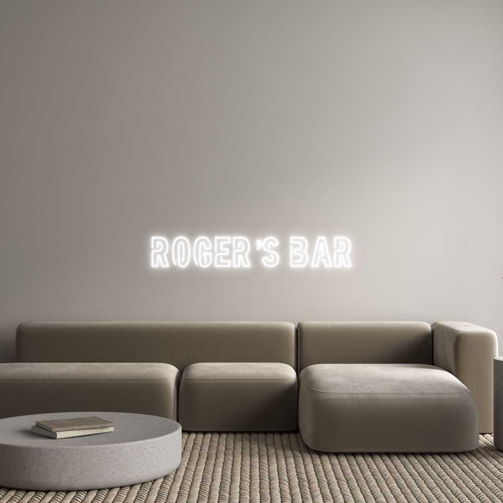 Custom Neon: Roger’s bar
