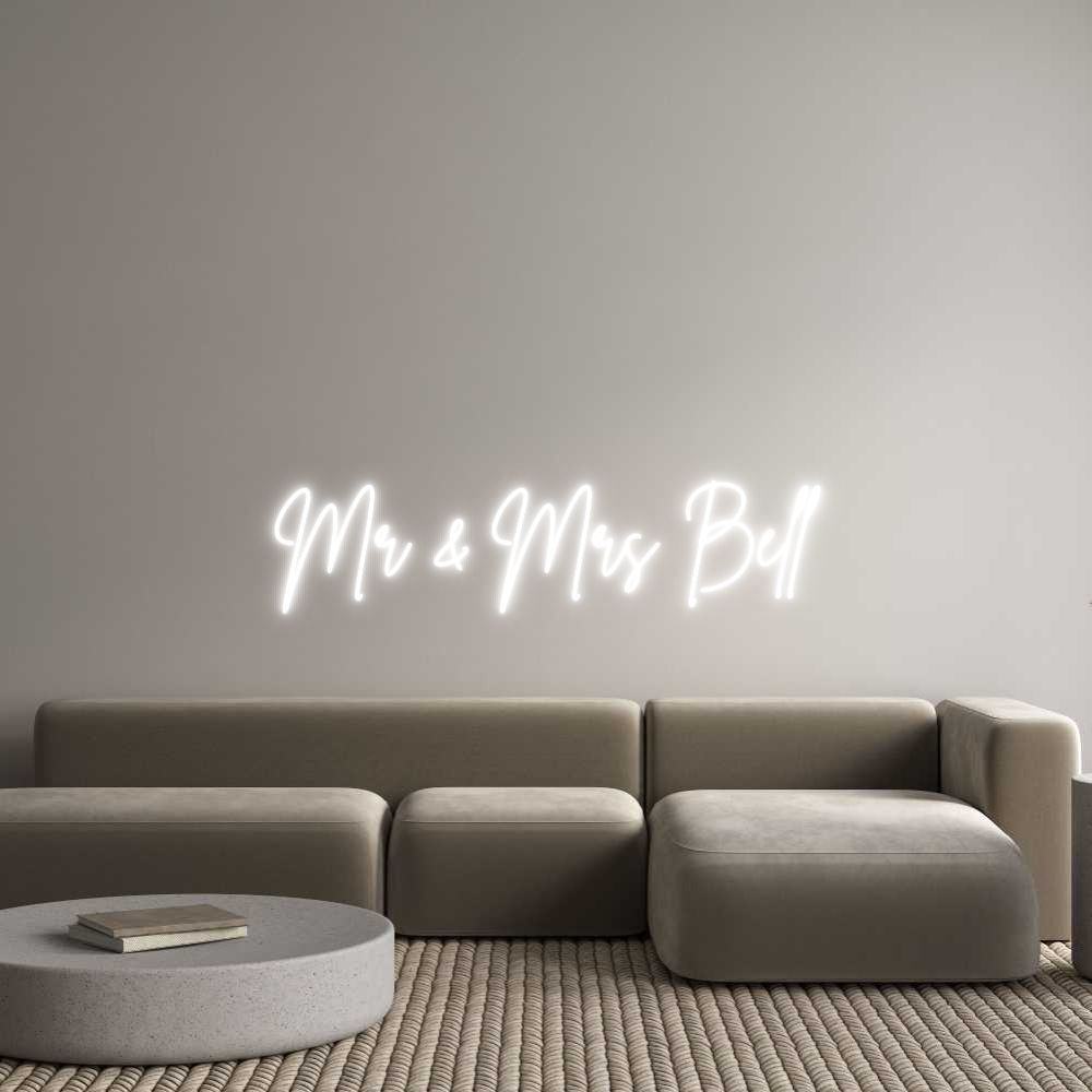 Custom Neon: Mr & Mrs Bell