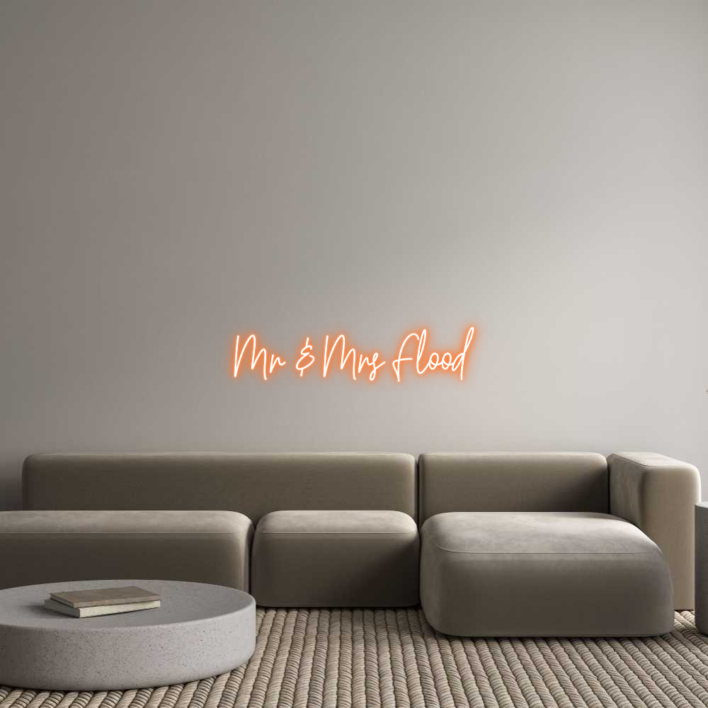 Custom Neon: Mr & Mrs Flood