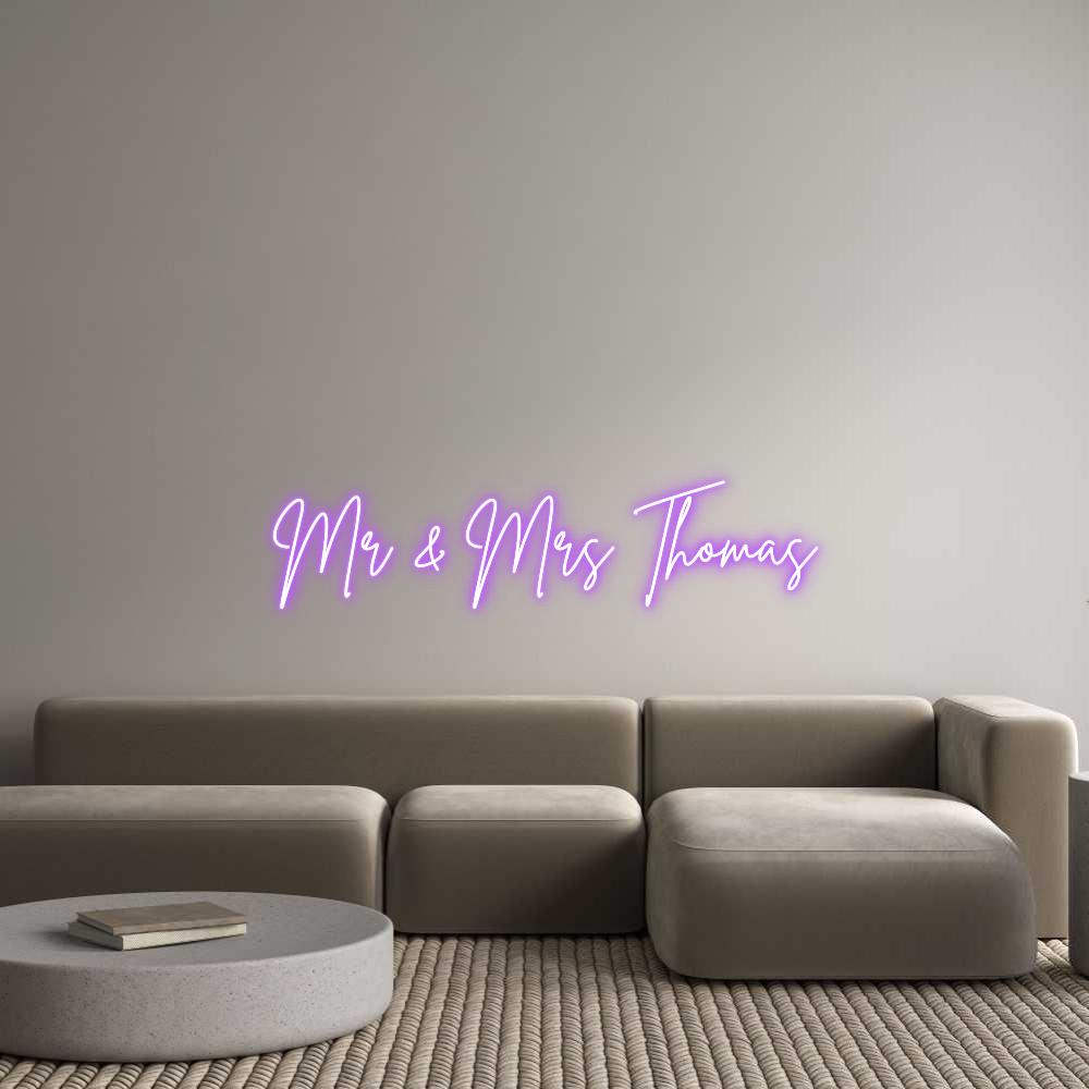 Custom Neon: Mr & Mrs Thom...