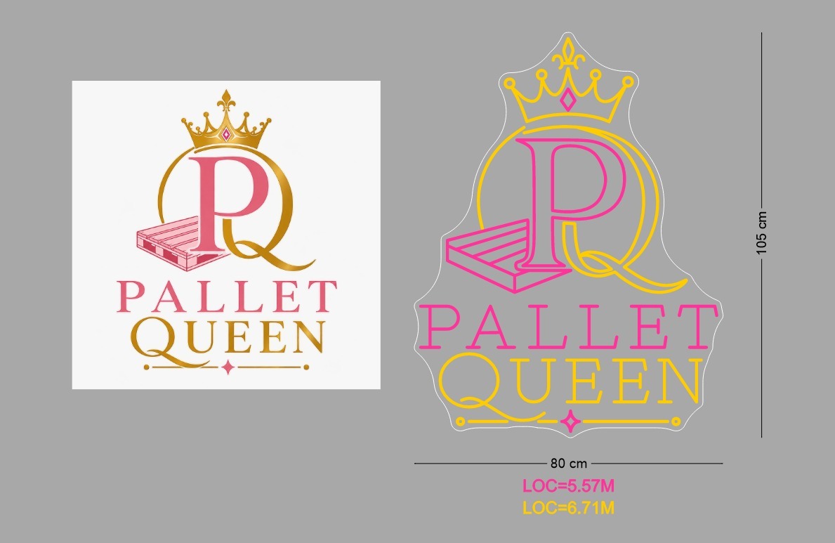 Custom Neon Sign Planet Queen
