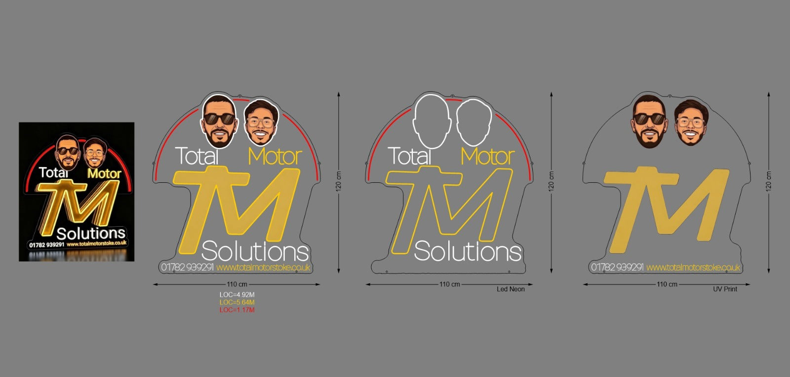 Custom Neon Sign For Total Motors