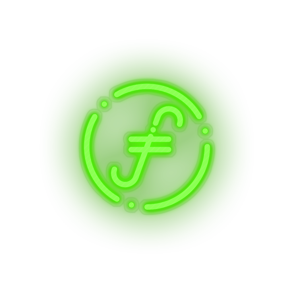 green 226_fair_coin_coin_crypto_crypto_currency led neon factory