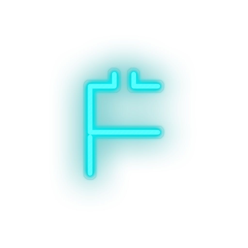 ice_blue 231_first_coin_coin_crypto_crypto_currency led neon factory