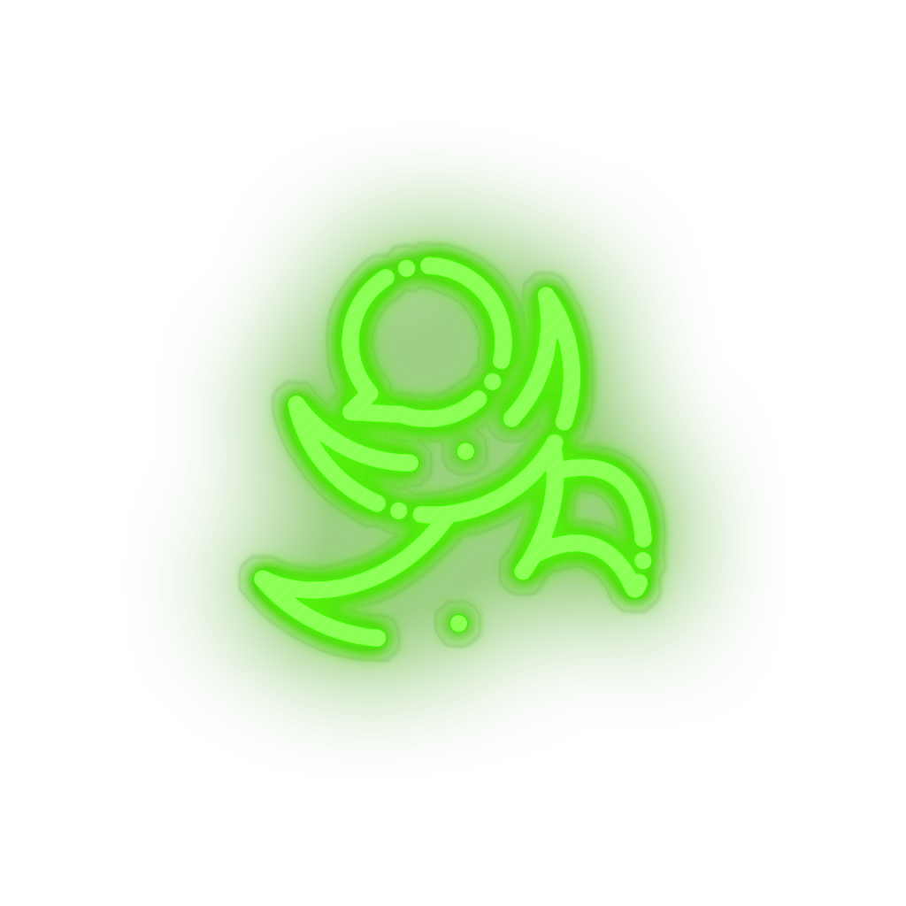 green 232_golos_coin_crypto_crypto_currency led neon factory