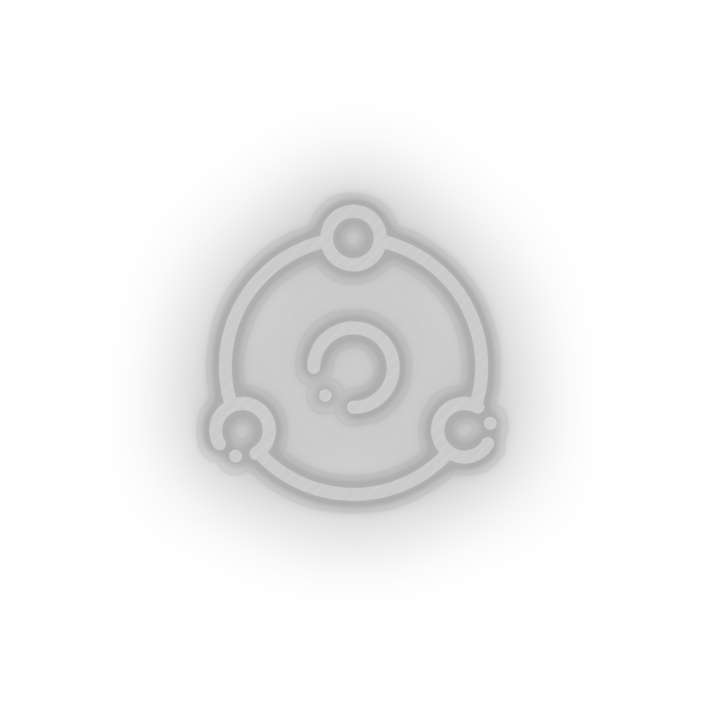 white 244_ion_coin_crypto_crypto_currency led neon factory