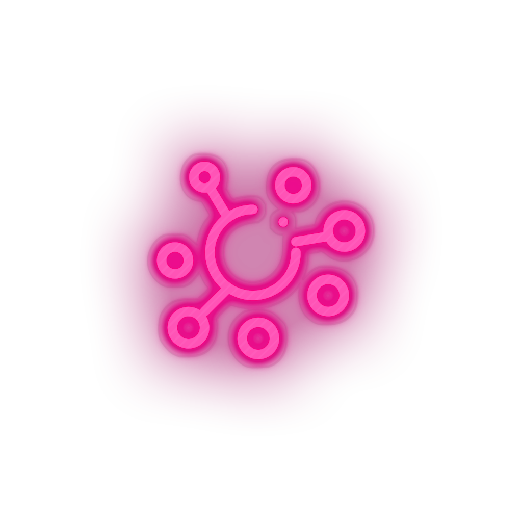 pink 253_elastic_coin_crypto_crypto_currency led neon factory