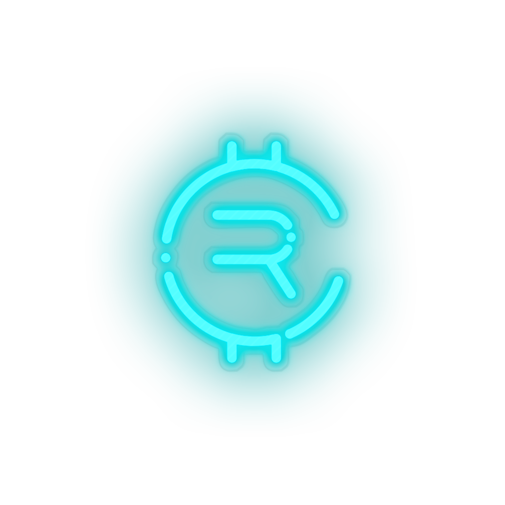 ice_blue 255_rubycoin_coin_crypto_crypto_currency led neon factory