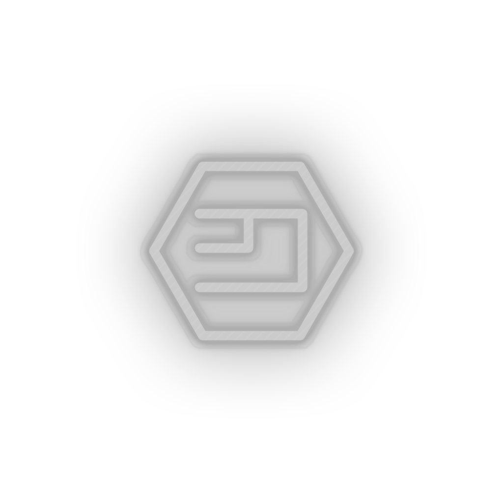 white 260_emercoin_coin_crypto_crypto_currency led neon factory
