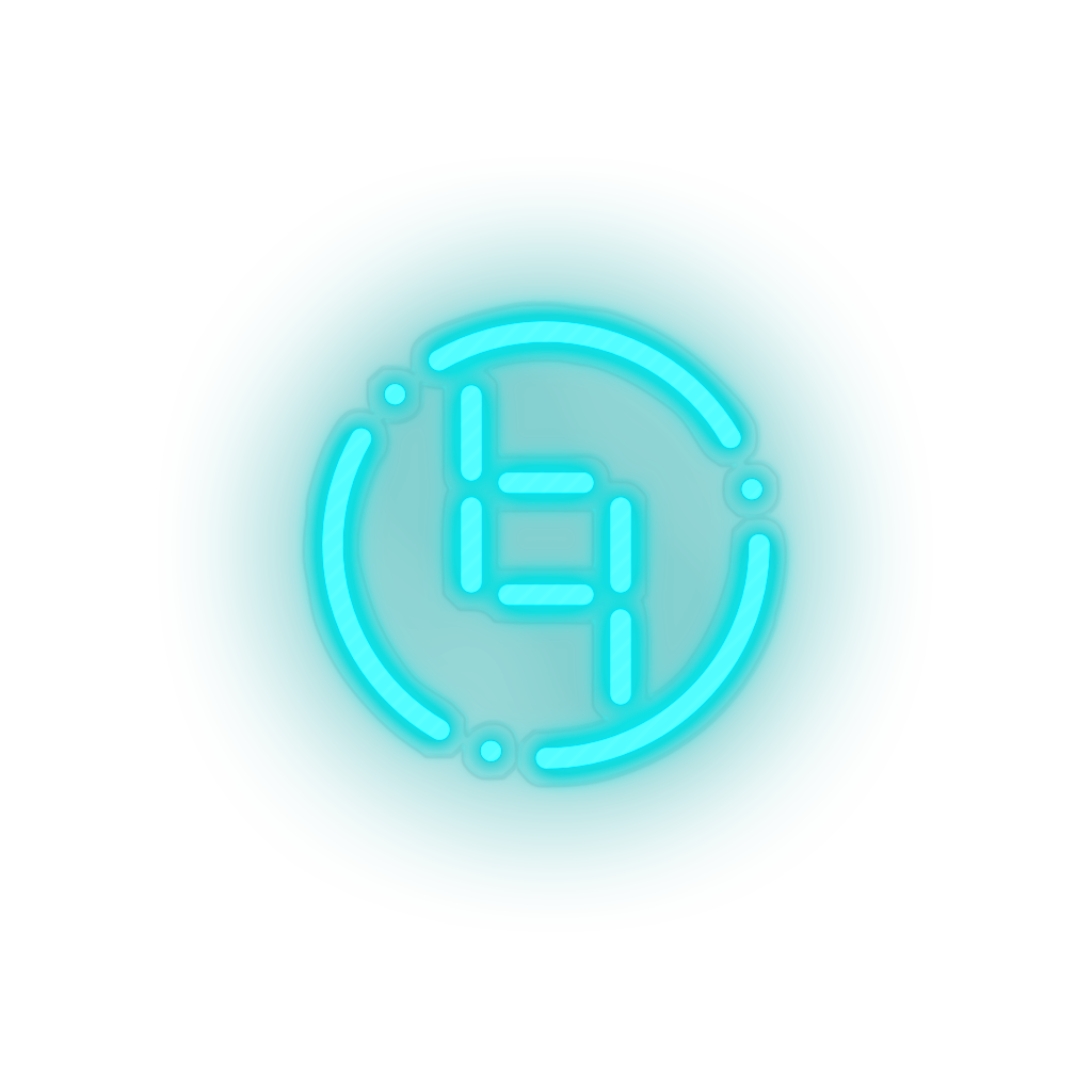 ice_blue 263_ybcoin_coin_crypto_crypto_currency led neon factory