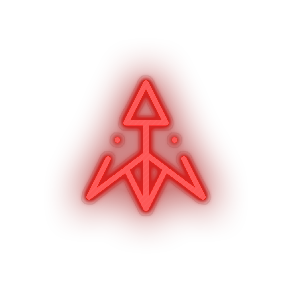 red 264_dubaicoin_coin_crypto_crypto_currency led neon factory