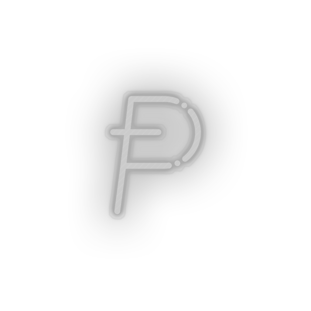 white 267_potcoin_coin_crypto_crypto_currency led neon factory