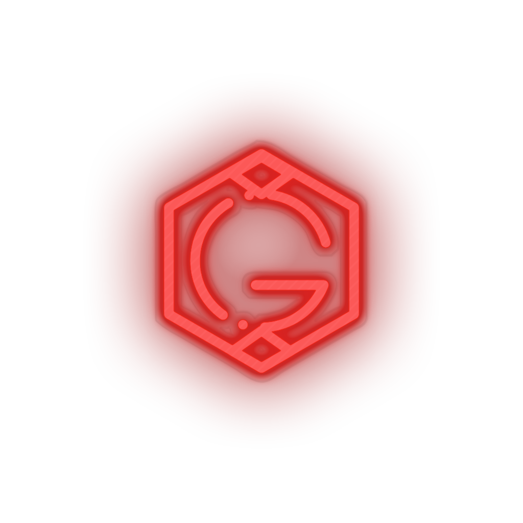 red 268_grid_coin_coin_crypto_crypto_currency led neon factory