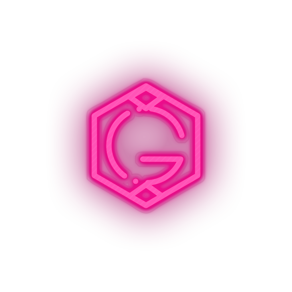 pink 268_grid_coin_coin_crypto_crypto_currency led neon factory