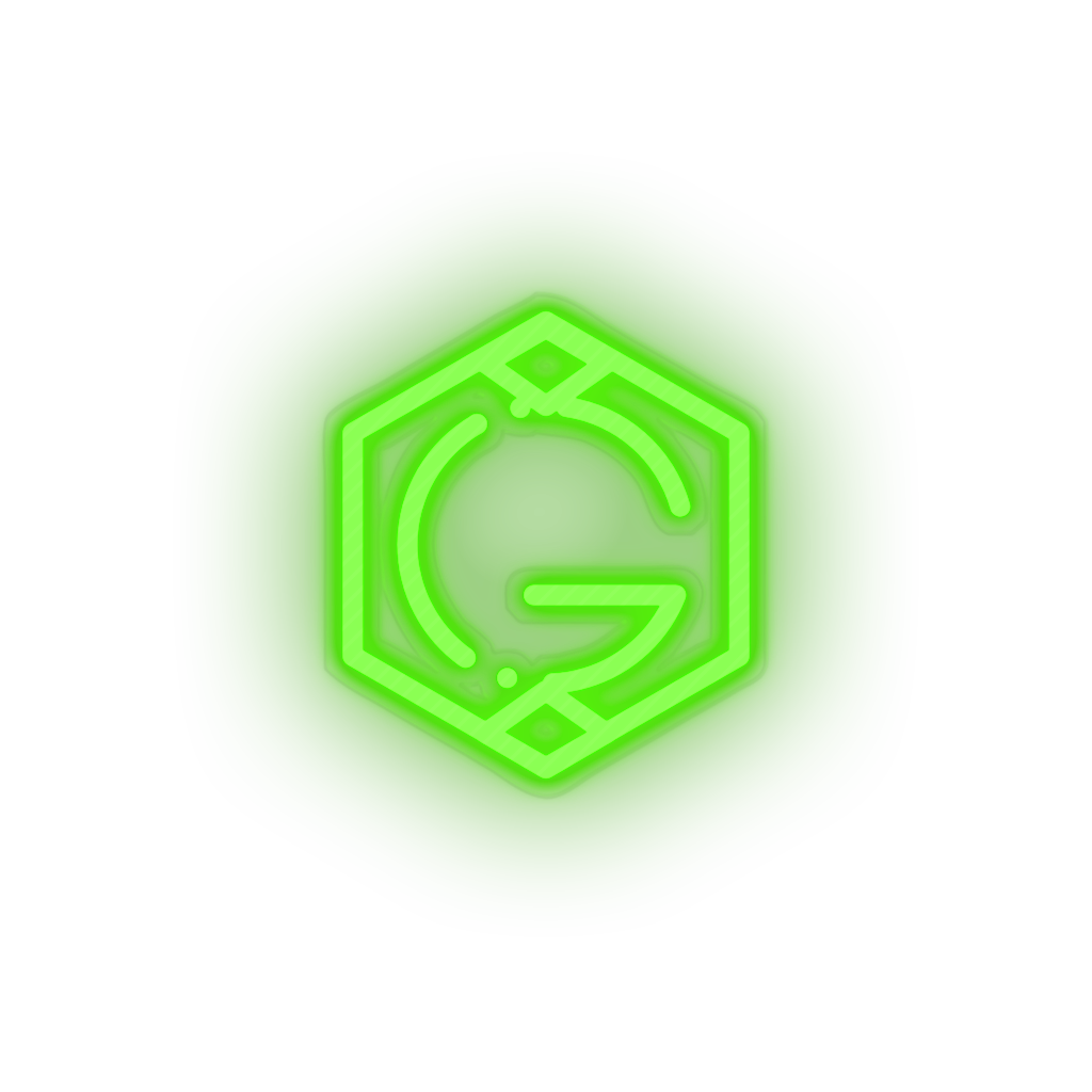 green 268_grid_coin_coin_crypto_crypto_currency led neon factory