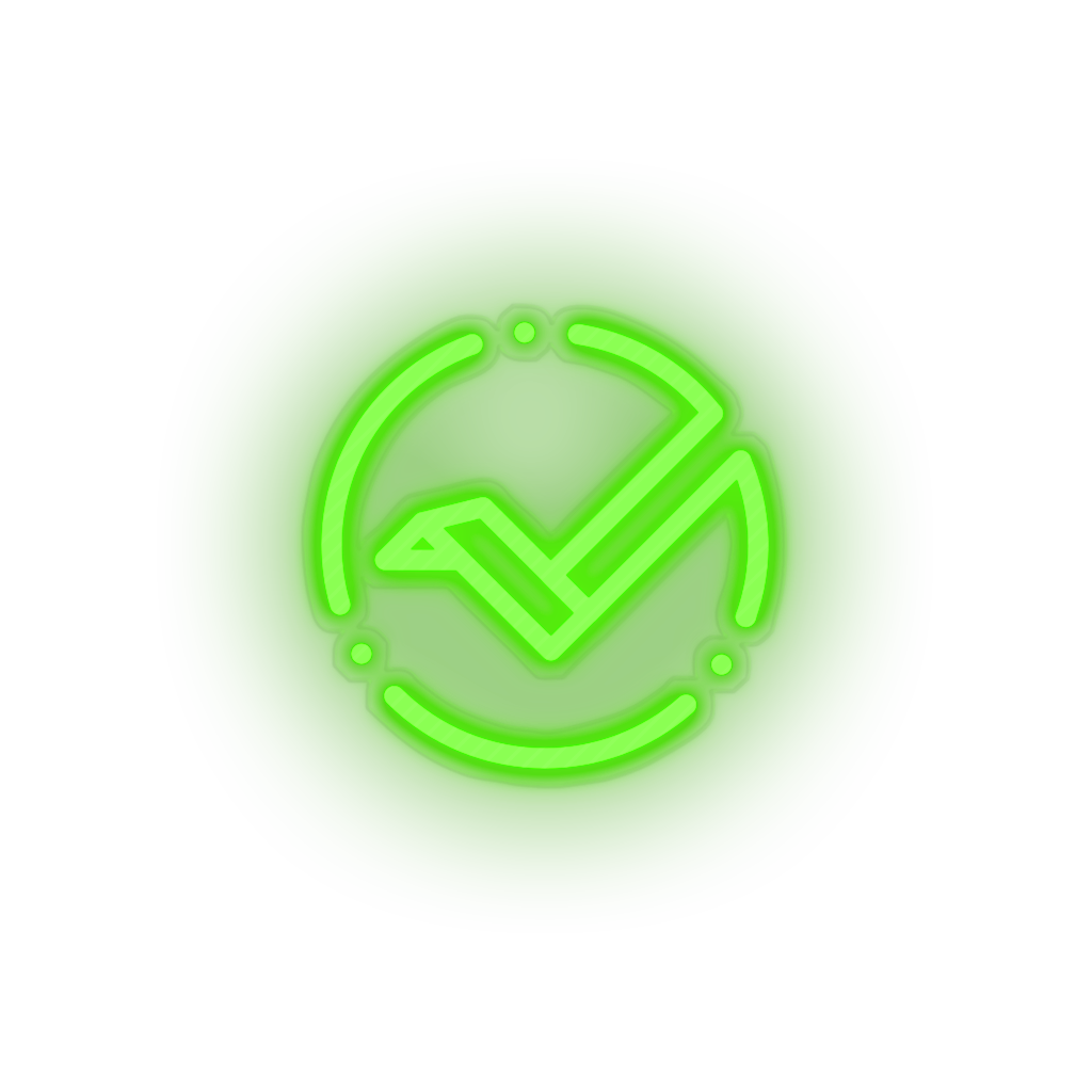 green 288_vertcoin_coin_crypto_crypto_currency led neon factory