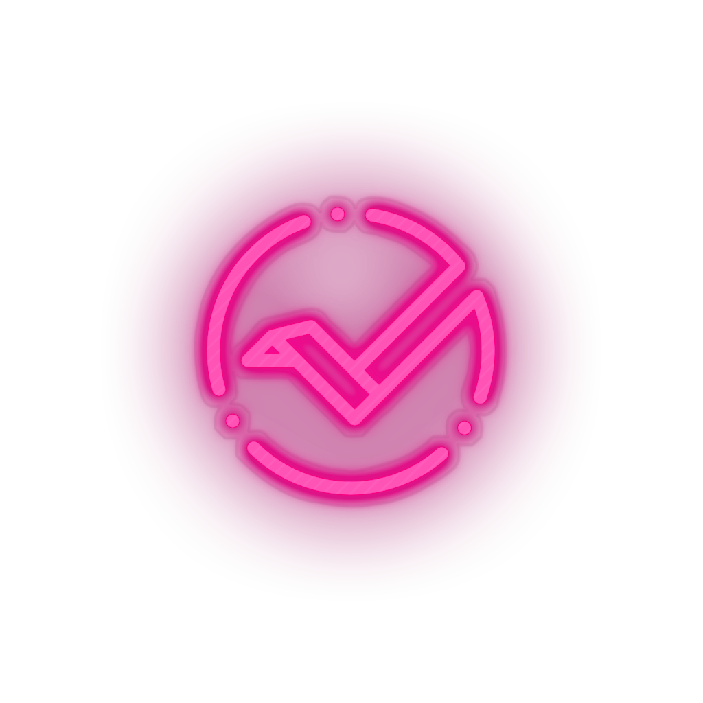 pink 288_vertcoin_coin_crypto_crypto_currency led neon factory