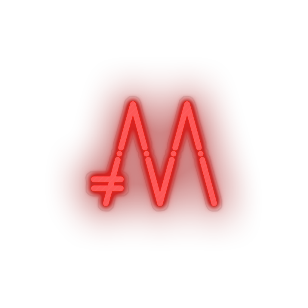 red 289_mona_coin_coin_crypto_crypto_currency led neon factory