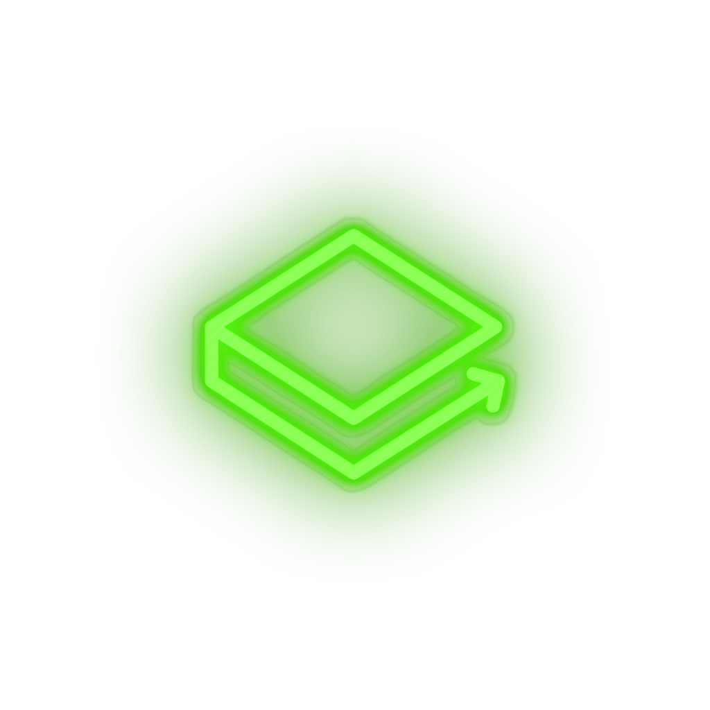 green 293_coin_crypto_crypto_currency_lbry_credits led neon factory