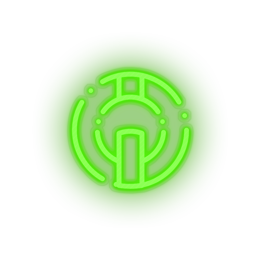 green 294_io_coin_coin_crypto_crypto_currency led neon factory