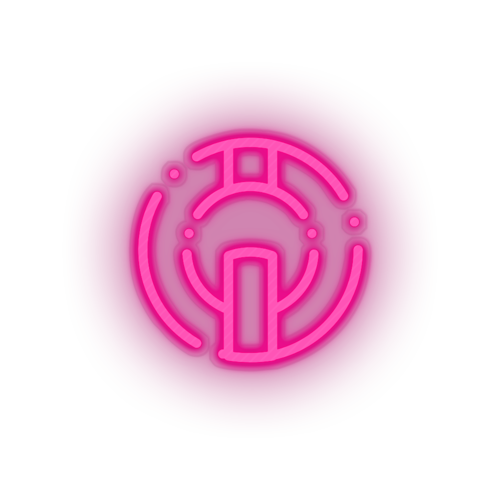 pink 294_io_coin_coin_crypto_crypto_currency led neon factory
