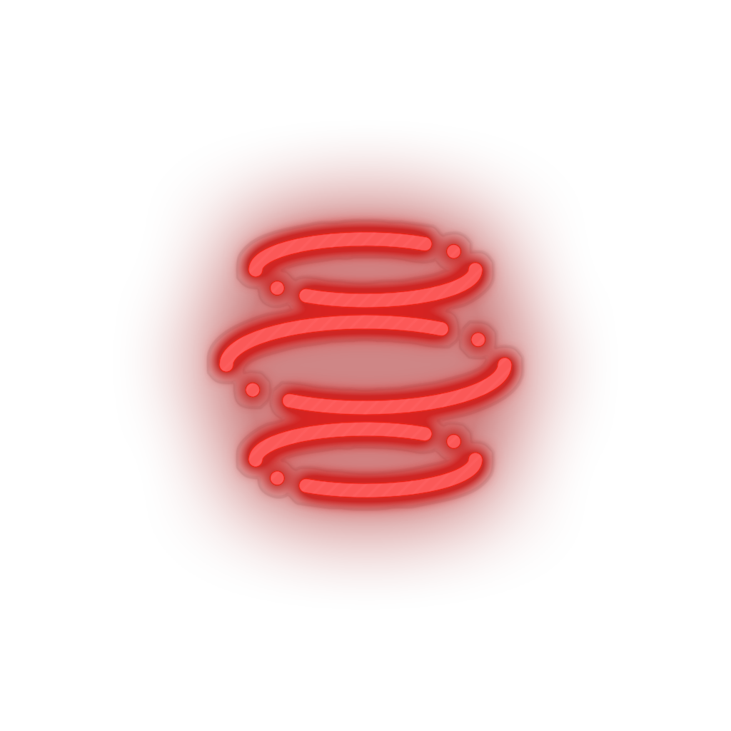 red 295_e_dinar_coin_crypto_crypto_currency led neon factory