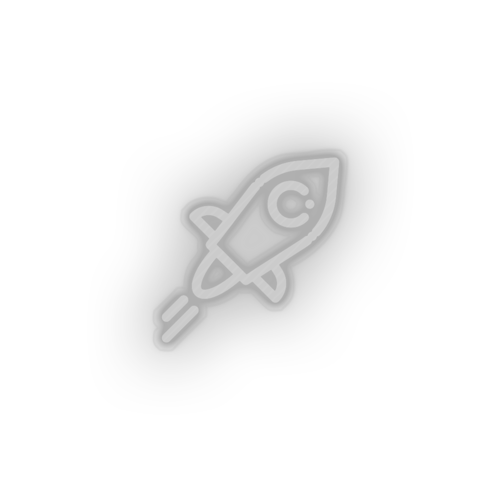 white 296_lumens_coin_crypto_currency_line led neon factory