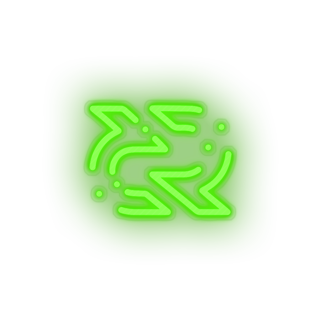 green 300_decreed_blockchain_coin_cryptocurrency_reward led neon factory