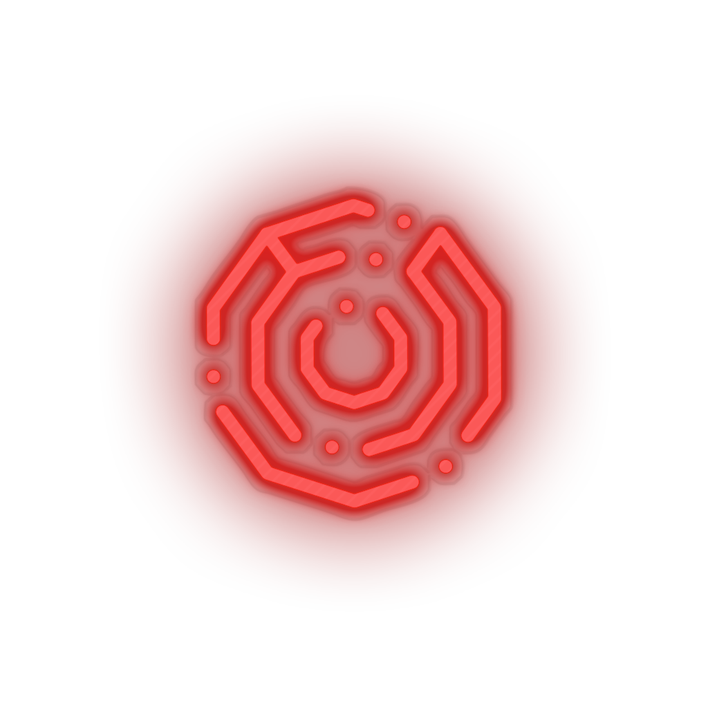 red 302_komodo_coin_crypto_crypto_currency led neon factory