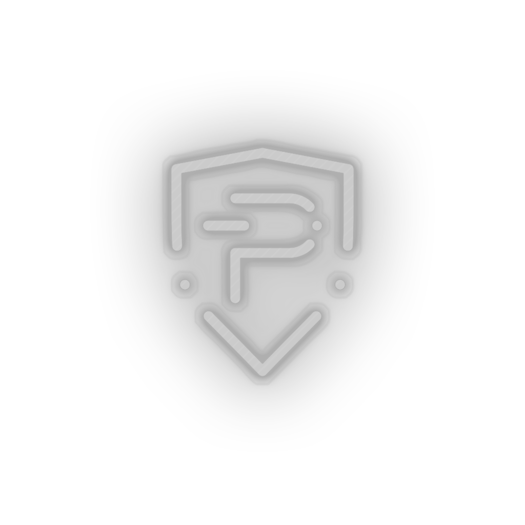 white 303_pivx_coin_crypto_crypto_currency led neon factory
