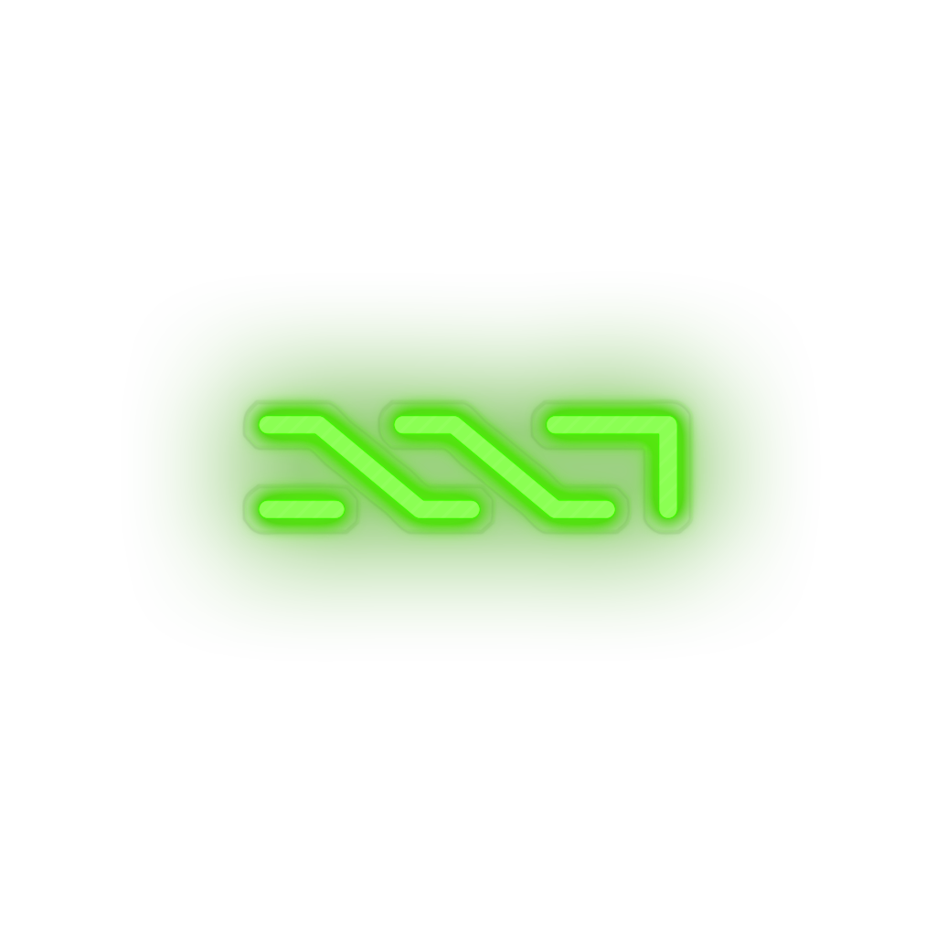 green 305_nxt_coin_crypto_crypto_currency led neon factory