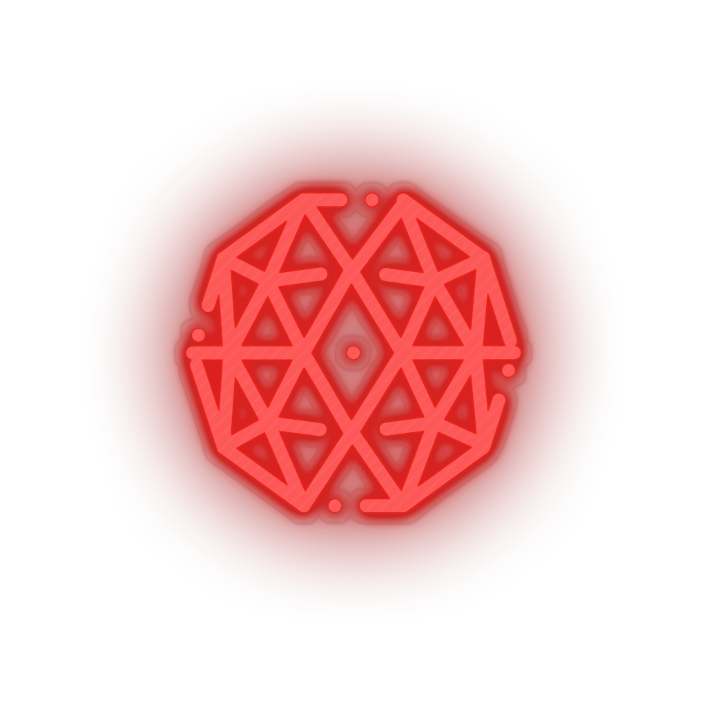 red 308_qtum_coin_crypto_crypto_currency led neon factory
