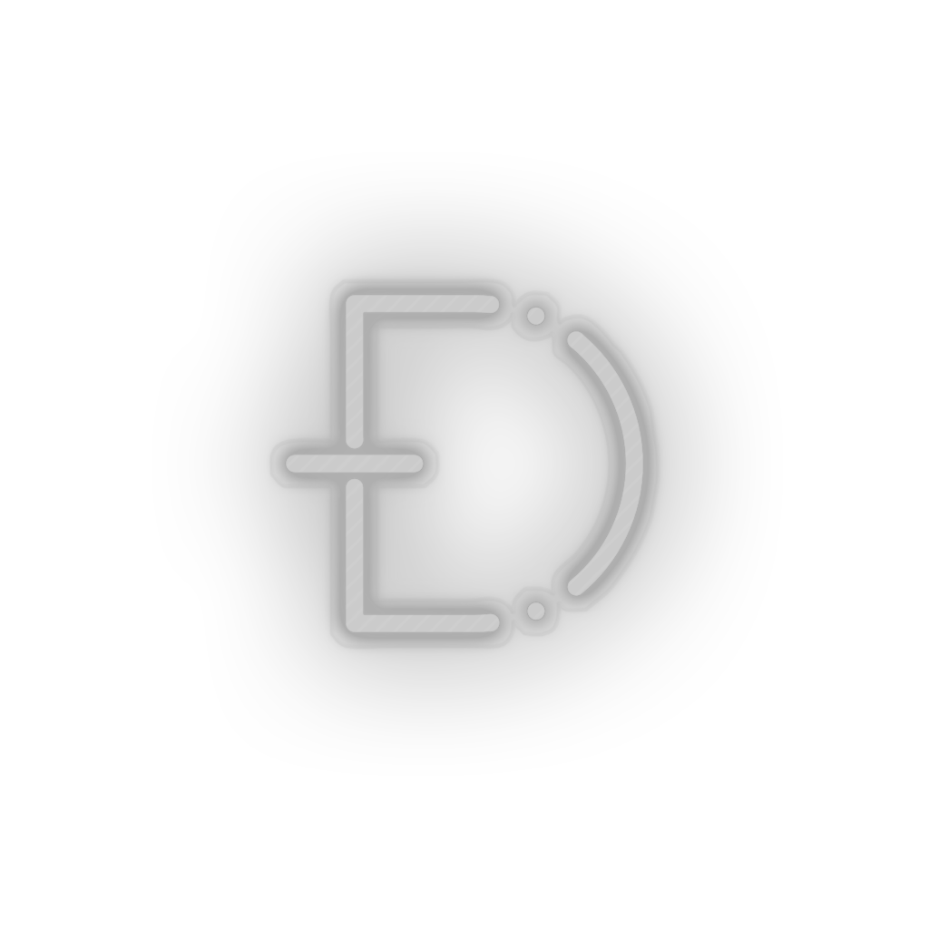 white 315_dogecoin_coin_crypto_cryptocurrency_currency led neon factory