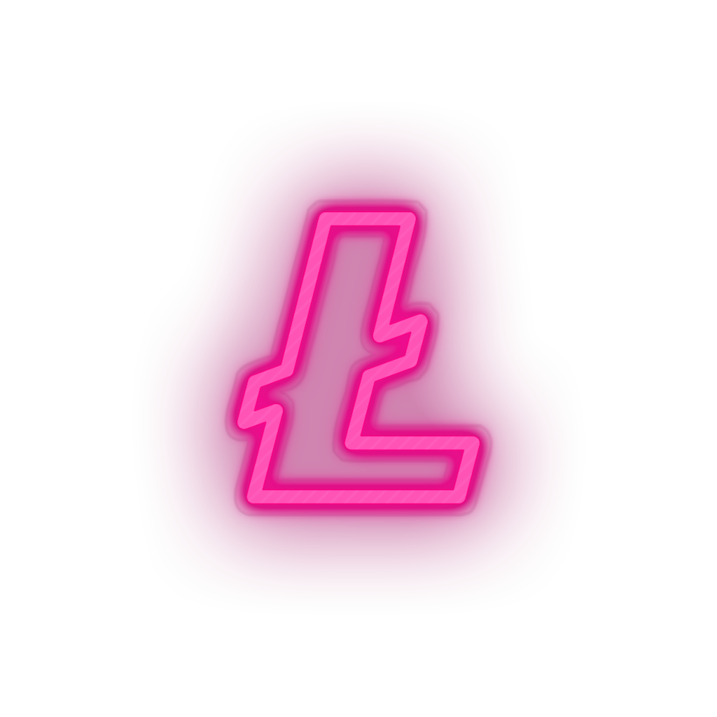 pink 319_coin_cryptocurrency_lite_coin_money led neon factory