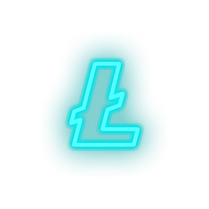 ice_blue 319_coin_cryptocurrency_lite_coin_money led neon factory