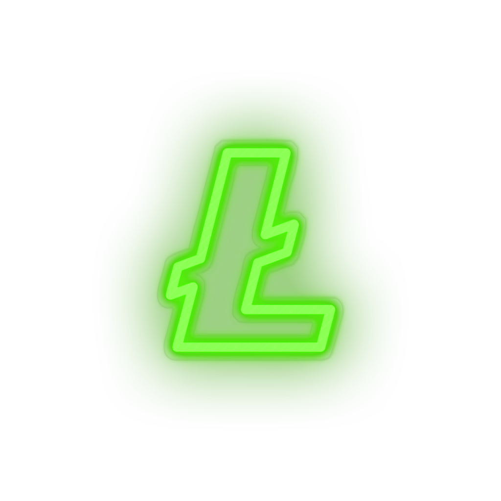 green 319_coin_cryptocurrency_lite_coin_money led neon factory