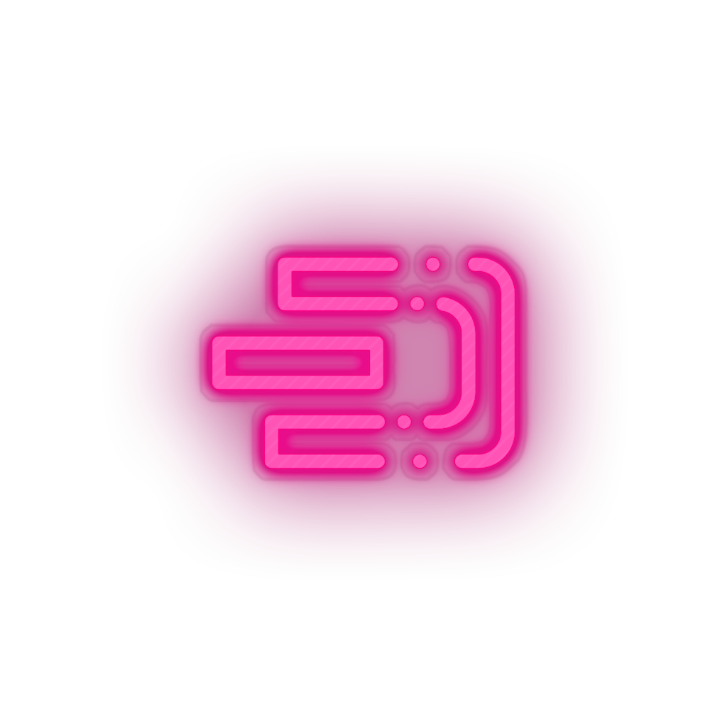 pink 321_dash_coin_crypto_crypto_currency led neon factory