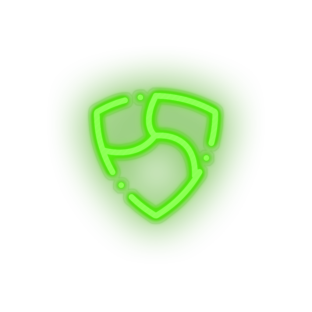 green 322_nem_coin_crypto_crypto_currency led neon factory