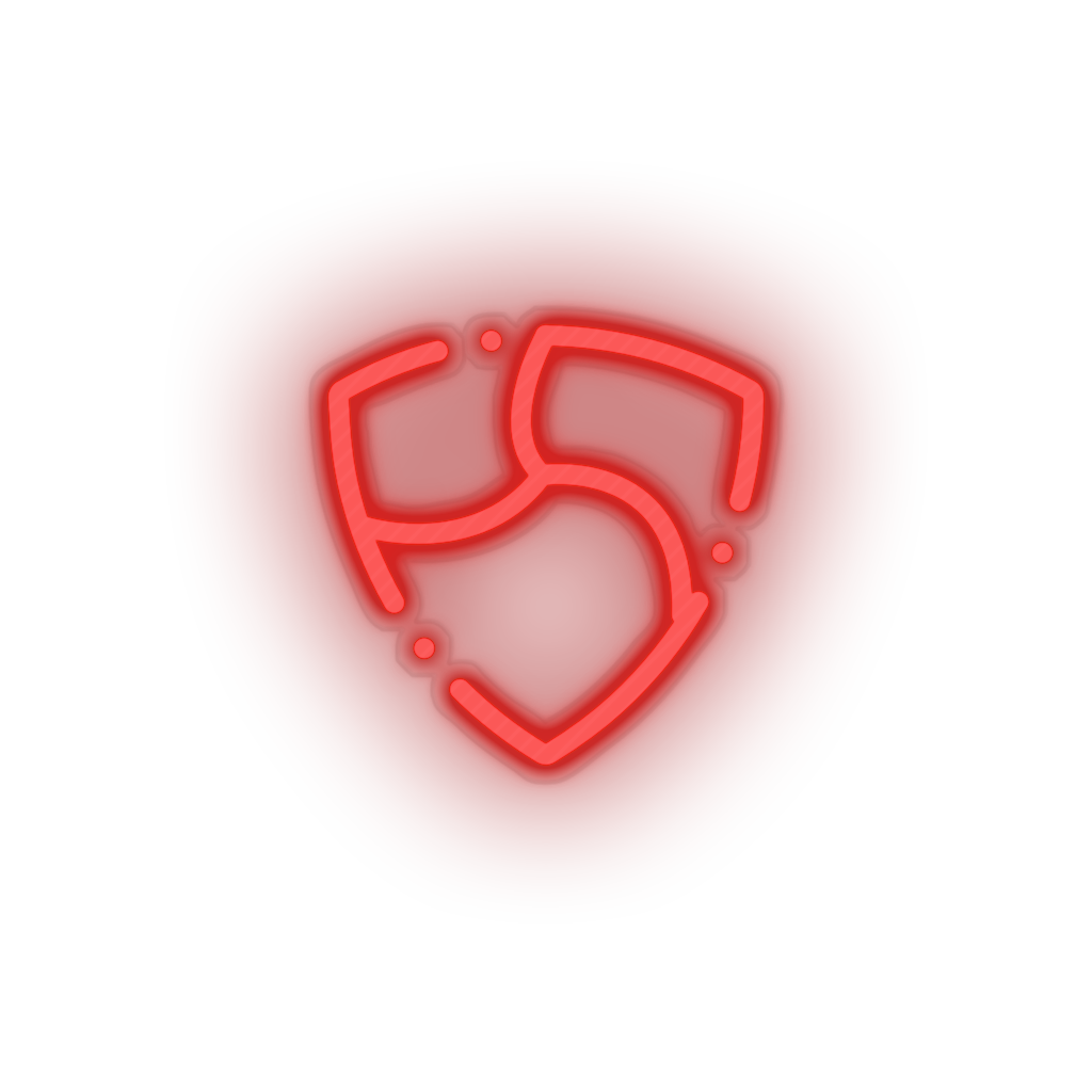 red 322_nem_coin_crypto_crypto_currency led neon factory